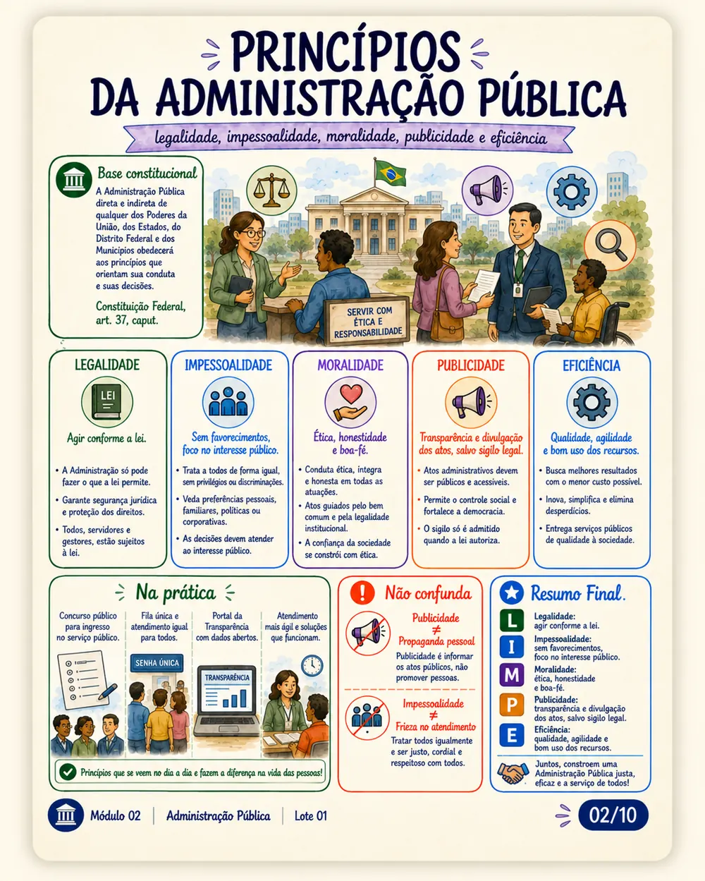 Amostra do material — comparativo
